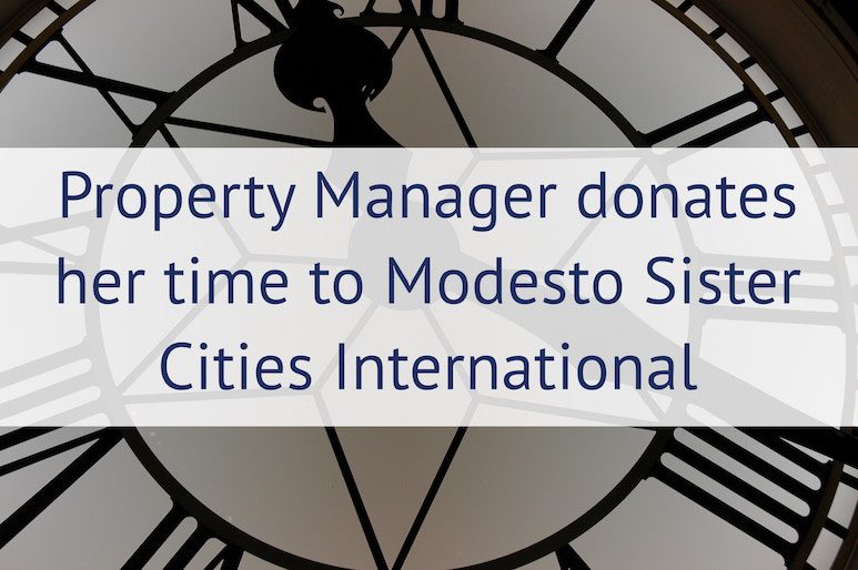 Property Manager donates her time to Modesto Sister Cities International