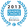 Readers' Choice 2012 Turlock Journal badge