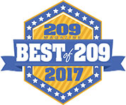 2017 Best of 209 Magazine badge