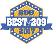 2017 Best of 209 Magazine badge