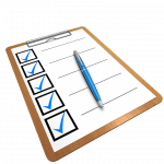 An image of a checklist with a pen on top of it