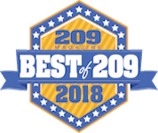 2018 Best of 209 Magazine badge