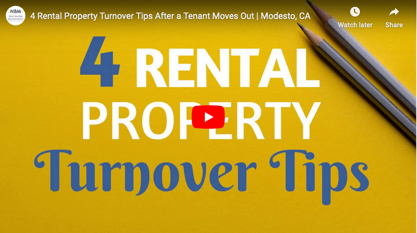 4 Rental Property Turnover Tips After a Tenant Moves Out | Modesto, CA