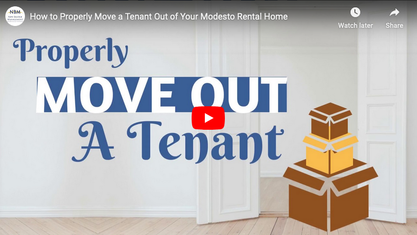 How to Properly Move a Tenant Out of Your Modesto Rental Home