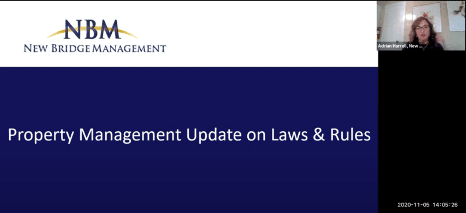 Property Management Updates on Laws & Rules New Bridge Property
